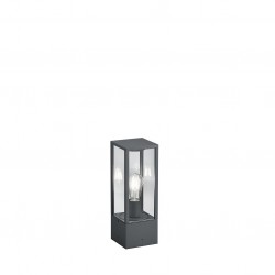 Garonne - Anthracite Bollard with Clear Glass Garonne - Anthracite Bollard with Clear Glass