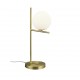 - Pure - Matt Brass Table Lamp with White Glass Trio-502000108 - Pure - Matt Brass Table Lamp with White Glass