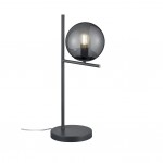 Pure - Anthracite Table Lamp with Smoked Glass