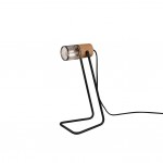 Tosh - Black Table Lamp with Wooden Details Tosh - Black Table Lamp with Wooden Details