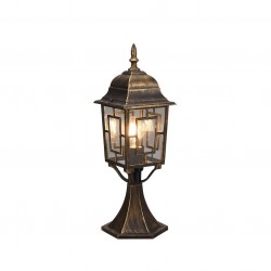 Volturno - Black & Gold Pedestal with Clear Diffuser Volturno - Black & Gold Pedestal with Clear Diffuser