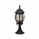 - Elvo - Traditional Black Pedestal with Clear Glass Trio-506960132 - Elvo - Traditional Black Pedestal with Clear Glass