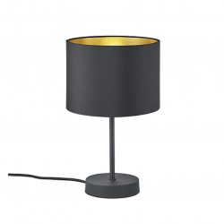 Hostel - Black Table Lamp with Gold & Black Shade Hostel - Black Table Lamp with Gold & Black Shade