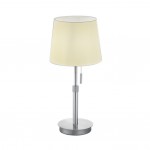 Lyon - Matt Nickel Table Lamp with White Shade Lyon - Matt Nickel Table Lamp with White Shade