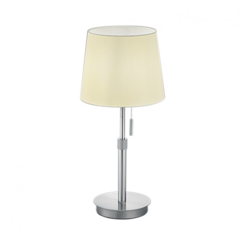 - Lyon - Matt Nickel Table Lamp with White Shade Trio-509100107 - Lyon - Matt Nickel Table Lamp with White Shade