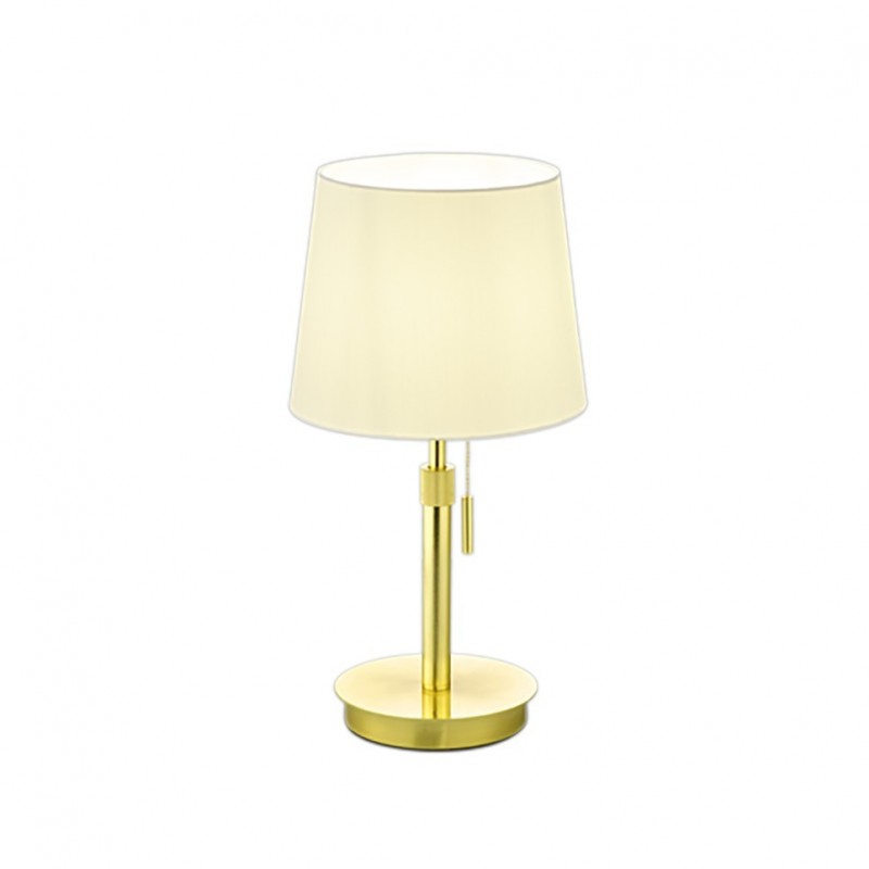 - Lyon - Matt Brass Table Lamp with White Shade Trio-509100108 - Lyon - Matt Brass Table Lamp with White Shade