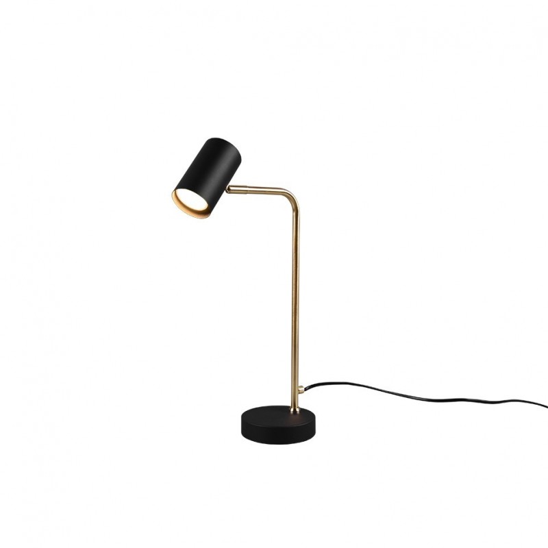 Trio-512400108 - Marley - Matt Black & Matt Brass Table Lamp
