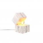 Treasure - Natural Wood White Table lamp