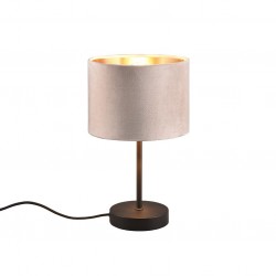 Julieta - Black Table Lamp with Fawn & Gold Shade Julieta - Black Table Lamp with Fawn & Gold Shade