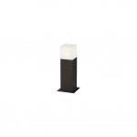 Hudson - Anthracite Square Bollard with White Diffuser Hudson - Anthracite Square Bollard with White Diffuser