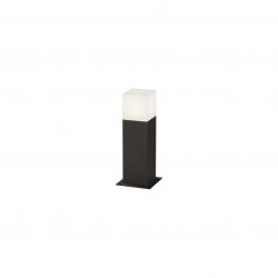 Hudson - Anthracite Square Bollard with White Diffuser Hudson - Anthracite Square Bollard with White Diffuser