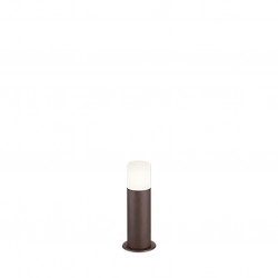 Hoosic - Rusty Bollard with White Diffuser Hoosic - Rusty Bollard with White Diffuser