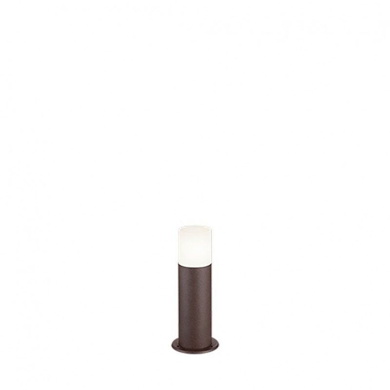 - Hoosic - Rusty Bollard with White Diffuser Trio-522260124 - Hoosic - Rusty Bollard with White Diffuser