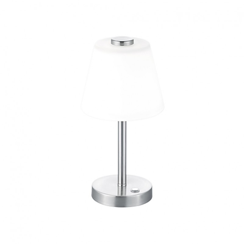 - Emerald - Matt Nickel LED Table Lamp with White Opal Glass Trio-525490107 - Emerald - Matt Nickel LED Table Lamp with White Opal Glass