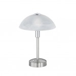 Donna - Matt Nickel LED Table Lamp with Alabaster Glass Donna - Matt Nickel LED Table Lamp with Alabaster Glass