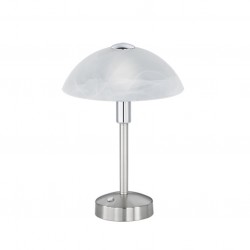 Donna - Matt Nickel LED Table Lamp with Alabaster Glass Donna - Matt Nickel LED Table Lamp with Alabaster Glass