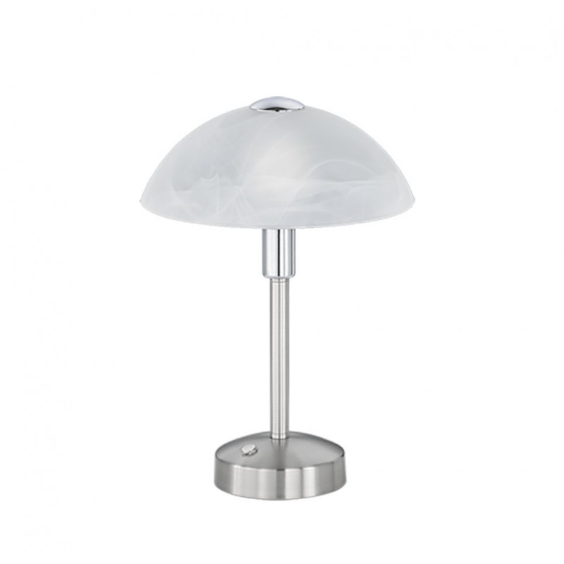 - Donna - Matt Nickel LED Table Lamp with Alabaster Glass Trio-525790107 - Donna - Matt Nickel LED Table Lamp with Alabaster Glass
