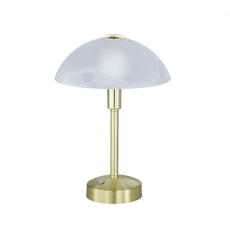 Table & Floor Lamp - Donna - Matt Brass LED Table Lamp with Alabaster Glass Trio-525790108 - Donna - Matt Brass LED Table Lamp with Alabaster Glass