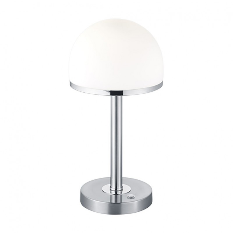 - Berlin - Matt Nickel LED Table Lamp with White Glass Trio-527590107 - Berlin - Matt Nickel LED Table Lamp with White Glass