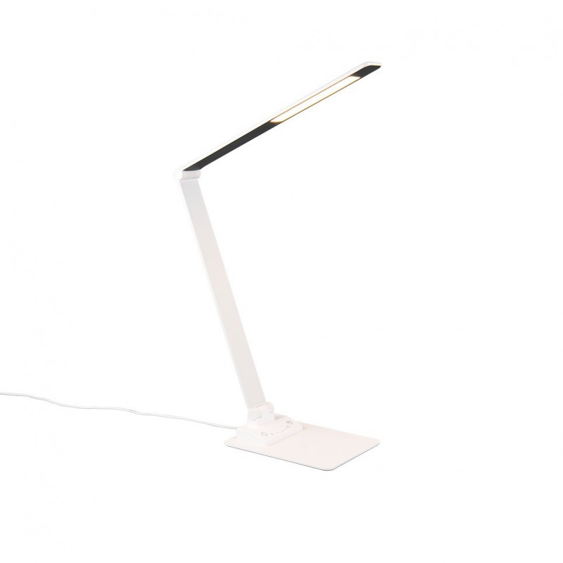 - Travis - Matt White CCT Table Lamp with USB Trio-545310131 - Travis - Matt White CCT Table Lamp with USB