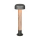 Trio-562560135 - Fraser - Anthracite & Wood Imitation Post IP54