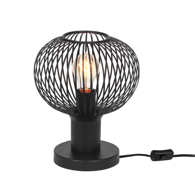 Table & Floor Lamp - Gila - Matt Black Table Lamp ∅ 23 cm Trio-565700132 - Gila - Matt Black Table Lamp ∅ 23 cm