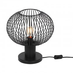 Gila - Matt Black Table Lamp ∅ 33 cm