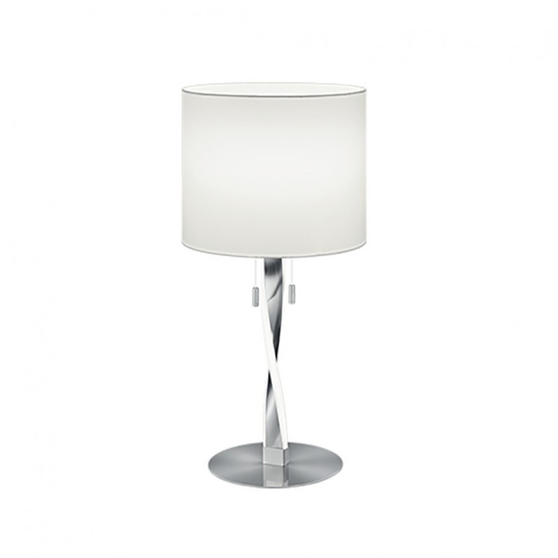 - Nandor - Matt Nickel LED Table Lamp with White Shade Trio-575310307 - Nandor - Matt Nickel LED Table Lamp with White Shade