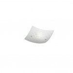 Signa - White Flush with White Glass with Clear Letters Signa - White Flush with White Glass with Clear Letters