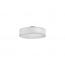 Hotel - Nickel Ceiling Lamp with White Shade ∅ 50 cm Hotel - Nickel Ceiling Lamp with White Shade ∅ 50 cm
