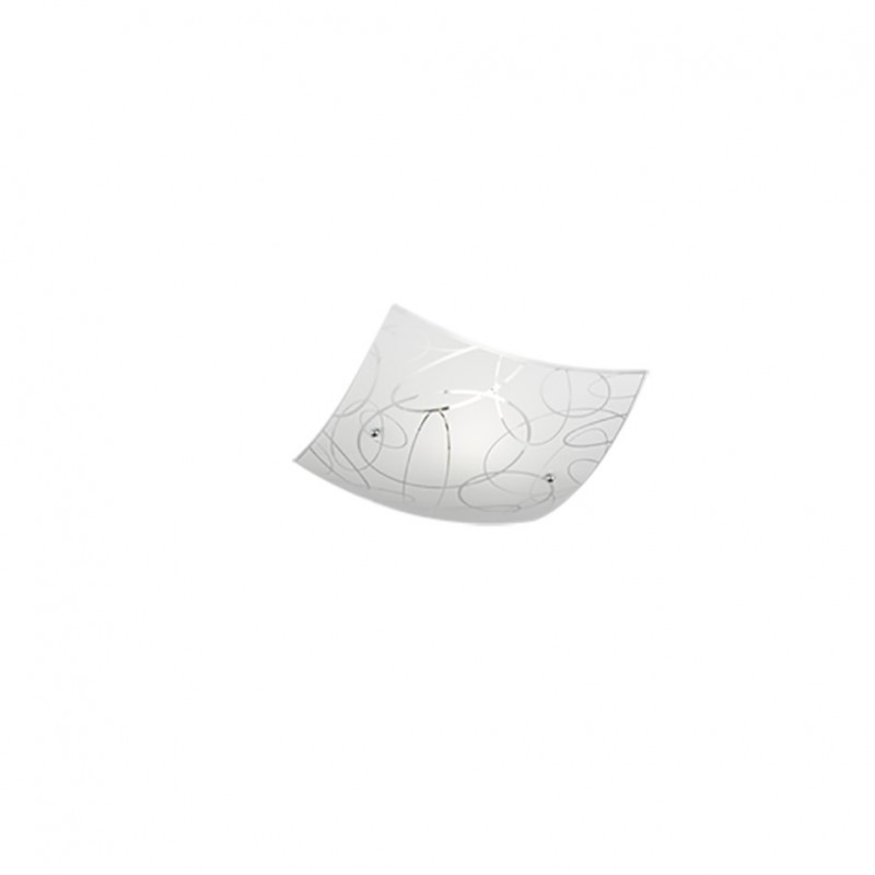 - Spirelli - Decorative Ceiling Lamp with White Glass Trio-604400101 - Spirelli - Decorative Ceiling Lamp with White Glass