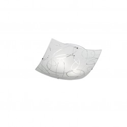 Spirelli - Decorative 2 Light Ceiling Lamp with White Glass Spirelli - Decorative 2 Light Ceiling Lamp with White Glass