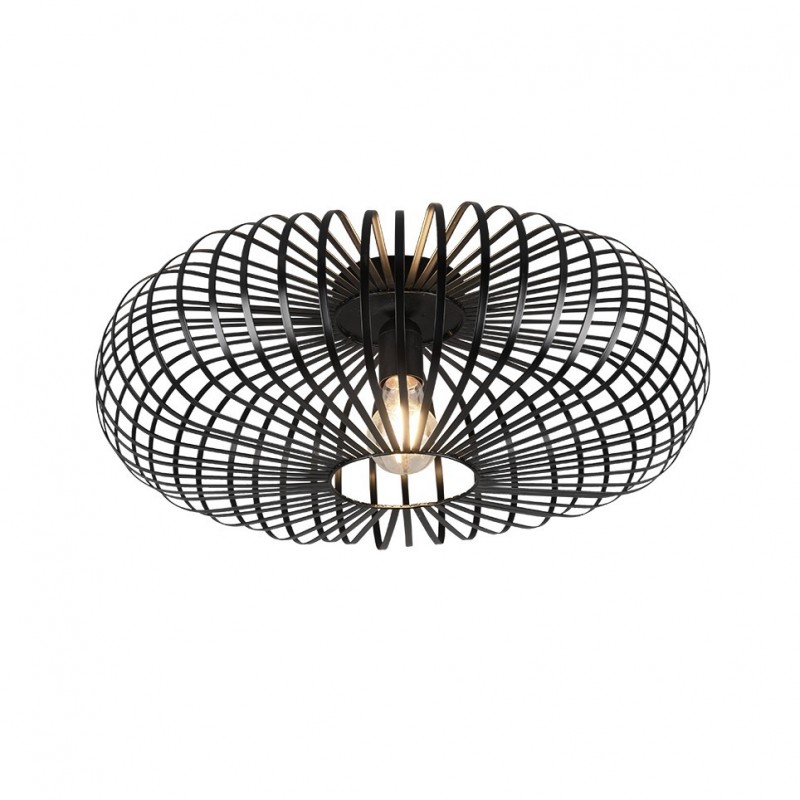 - Johann - Matt Black Ceiling Lamp Ø 50 cm Trio-606905032 - Johann - Matt Black Ceiling Lamp Ø 50 cm