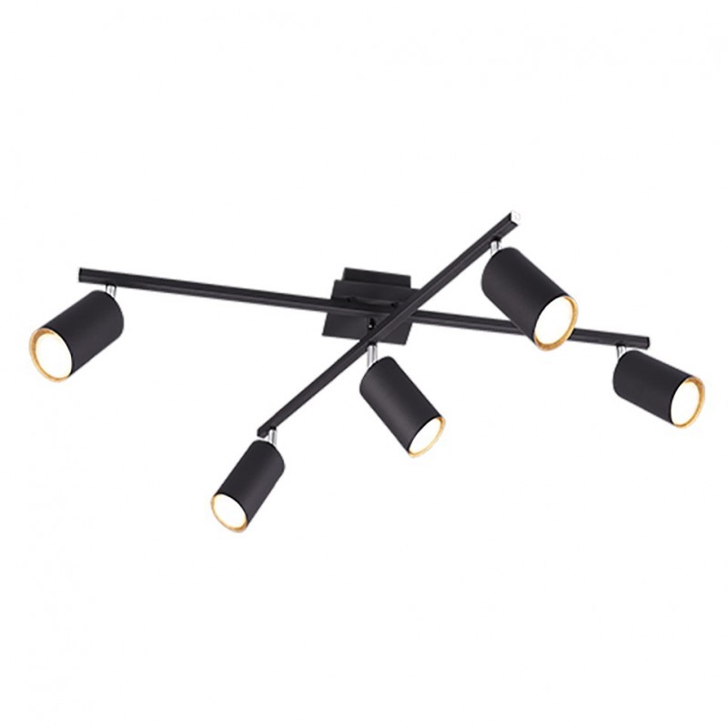 - Marley - Matt Black 5 Spotlights Trio-612400532 - Marley - Matt Black 5 Spotlights
