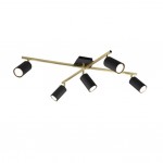 Marley - Matt Black & Gold 5 Spotlights Marley - Matt Black & Gold 5 Spotlights