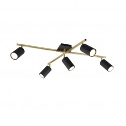 Marley - Matt Black & Gold 5 Spotlights Marley - Matt Black & Gold 5 Spotlights