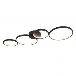 Rondo - Matt Black LED Ceiling Lamp