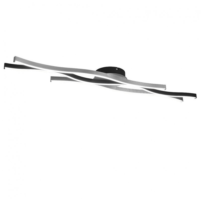 Trio-641210305 - Blaze - Brushed Aluminium & Black CCT Ceiling Lamp