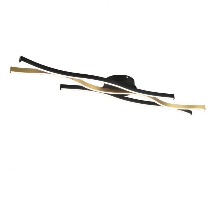 Trio-641210308 - Blaze - Matt Brass & Black CCT Ceiling Lamp