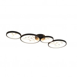 Groovy - Black 4 Light LED Ceiling Lamp with Decorative Crystal 3000K Groovy - Black 4 Light LED Ceiling Lamp with Decorative Crystal 3000K