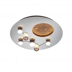 Zodiac - Matt Nickel CCT Ceiling Lamp with 3D Effect