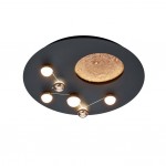 Zodiac - Matt Black CCT Ceiling Lamp with 3D Effect