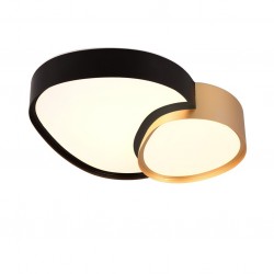 Rise - Black & Gold CCT Ceiling Lamp with Remote Control