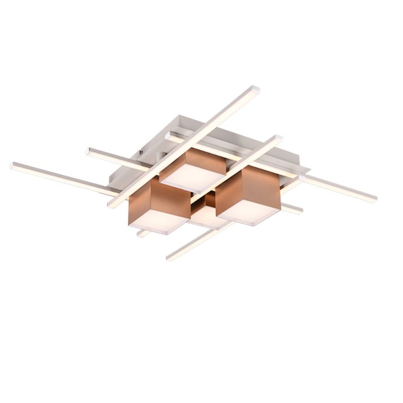 - Roger - Warm Grey & Coffee CCT Ceiling Lamp with Remote Control Trio-647810465 - Roger - Warm Grey & Coffee CCT Ceiling Lamp with Remote Control