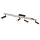 Trio-648310505 - Zeno - Brushed Aluminium & Black CCT 4 Spotlights with Remote Control