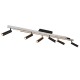 Trio-648310705 - Zeno - Brushed Aluminium & Black CCT 6 Spotlights with Remote Control