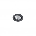 Pamir - Adjustable Matt Black LED Recessed Downlight Ø 8.5 cm