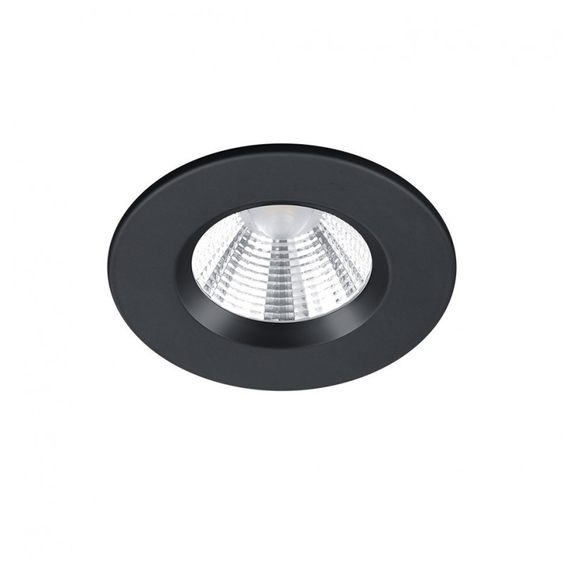 - Zagros - IP65 Matt Black LED Recessed Downlight Ø 8.5 cm Trio-650710132 - Zagros - IP65 Matt Black LED Recessed Downlight Ø 8.5 cm