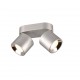 - Guayana - Matt Nickel Recessed or Surface-mounted 2 Spotlights Trio-651000207 - Guayana - Matt Nickel Recessed or Surface-mounted 2 Spotlights