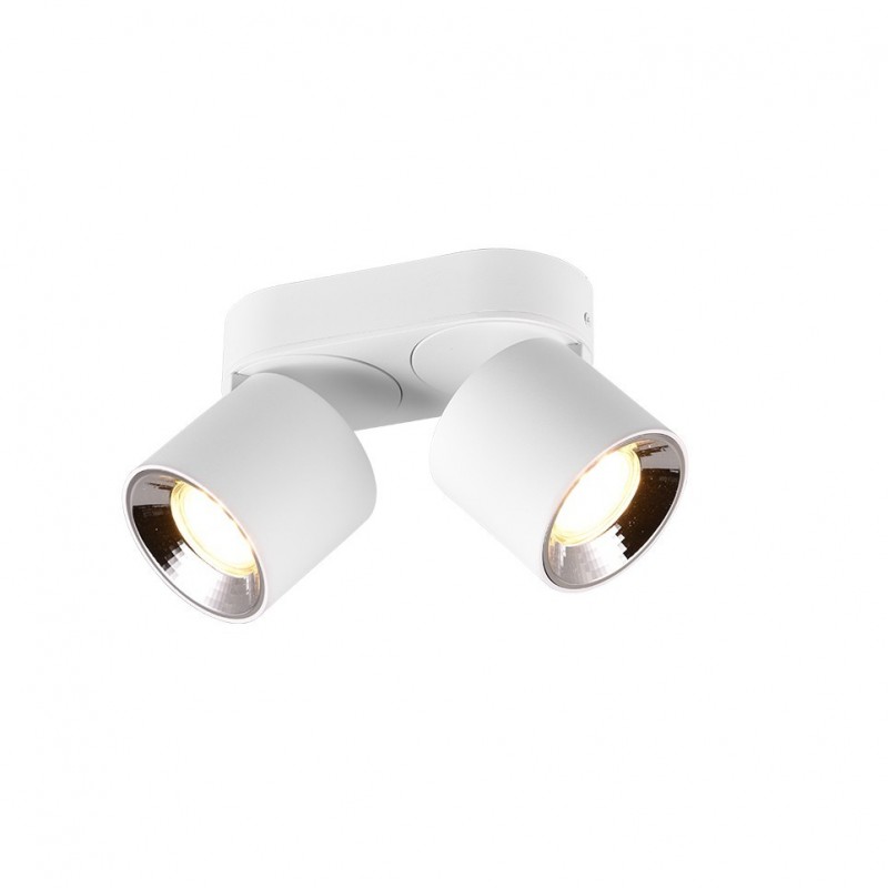 - Guayana - Matt White Recessed or Surface-mounted 2 Spotlights Trio-651000231 - Guayana - Matt White Recessed or Surface-mounted 2 Spotlights